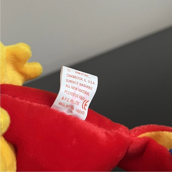 TY Beanie Babies Jabber Parrot Bird Plush Stuffed Animal 6 Inch - Picture 8 of 8